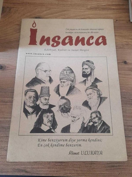 İNSANCA EDEBİYAT,KÜLTÜR VE SANAT DERGİSİ YIL:2 SAYI:7 "DAMLALAR" (Sahafiye Kitap) ürün görseli 1