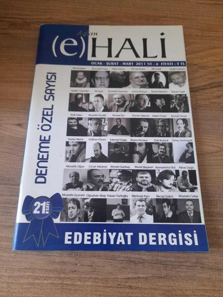 AŞKIN (e) HALİ EDEBİYAT DERGİSİ OCAK,ŞUBAT,MART 2011 21.SAYI "DENEMENİN ÖZGEÇMİŞİ" (Sahafiye Kitap) ürün görseli 1