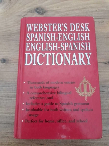 WEBSTER'S DESK SPANISH-ENGLISH ENGLISH-SPANISH DICTIONARY (Sahafiye Kitap) ürün görseli 1