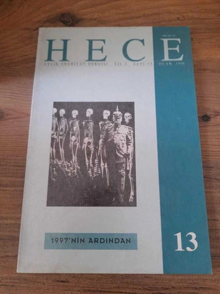 HECE AYLIK EDEBİYAT DERGİSİ YIL:2 SAYI:13 OCAK 1998 "ATEŞ EMRİ" (Sahafiye Kitap) ürün görseli 1