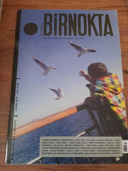 BİRNOKTA AYLIK EDEBİYAT DERGİSİ  Kasım 2016 Sayı:178 "Ateş Priştina Kimdir?" (Sahafiye Kitap) ürün görseli 1