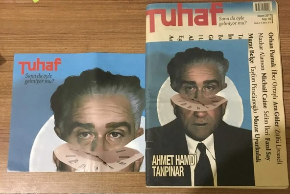 TUHAF Kasım 2017 Sayı 8 AHMET HAMDİ TANPINAR POSTERİ MEVCUT (Sahafiye Kitap) ürün görseli 1