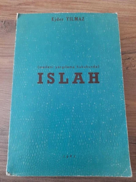 MEDENİ YARGILAMA HUKUKUNDA ISLAH (Sahafiye Kitap) ürün görseli 1