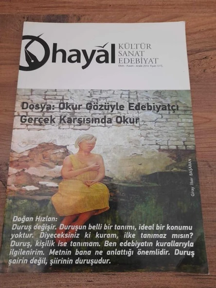 HAYAL Kültür Sanat Edebiyat Ekim-Kasım-Aralık 2016 Sayı:59 "Ayna Sandım Şiiri" (Sahafiye Kitap) ürün görseli 1