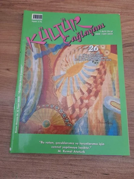 Kültür Çağlayanı 2 Aylık Dergi Sayı: 26 Mayıs-Haziran 2014 "Hayal-Et" (Sahafiye Kitap) ürün görseli 1
