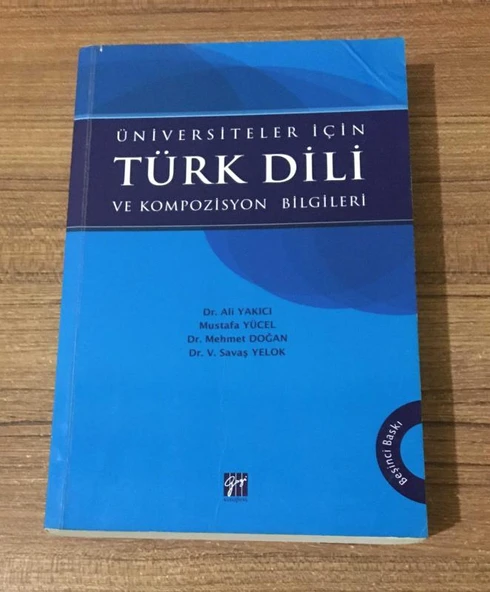ÜNİVERSİTELER İÇİN TÜRK DİLİ VE KOMPOZİSYON BİLGİLERİ 5.BASKI (Sahafiye Kitap) ürün görseli 1
