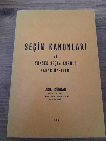 SEÇİM KANUNLARI VE YÜKSEK SEÇİM KURULU KARAR ÖZETLERİ (Sahafiye Kitap) ürün görseli 1