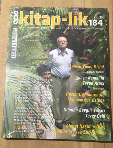 KİTAP-LIK Mart Nisan 2016 Sayı 184 Ölümün Sevgili Yazarı TEZER ÖZLÜ - TAHSİN YÜCEL DİZİNİ - Bahadır Gülmez (Sahafiye Kitap) ürün görseli 1