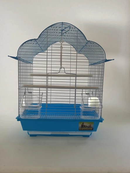 Qh Kuş Kafesİ 34x28x46 CM Mavi ürün görseli 1