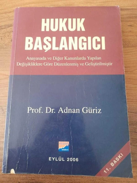 HUKUK BAŞLANGICI 11. BASKI (Sahafiye Kitap) ürün görseli 1