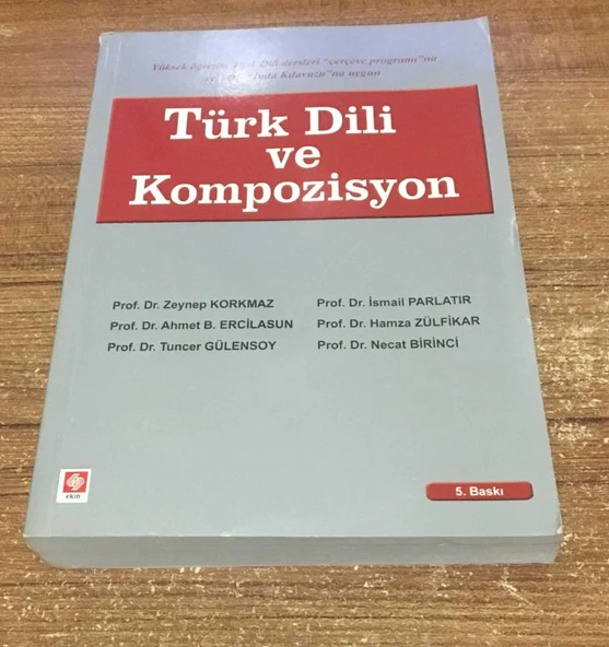 TÜRK DİLİ VE KOMPOZİSYON 5.BASKI (Sahafiye Kitap) ürün görseli 1