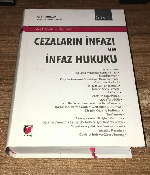 Açıklamalı ve İçtihatlı CEZALARIN İNFAZI VE İNFAZ HUKUKU 5.BASKI (Sahafiye Kitap) ürün görseli 1