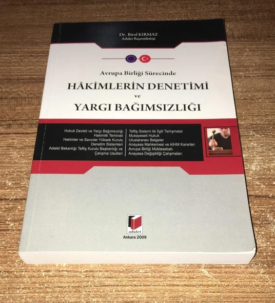 Avrupa Birliği Sürecinde HAKİMLERİN DENETİMİ ve YARGI BAĞIMSIZLIĞI (Sahafiye Kitap) ürün görseli 1