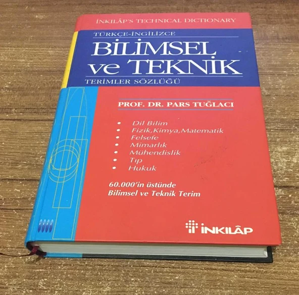 Türkçe - İngilizce BİLİMSEL VE TEKNİK TERİMLER SÖZLÜĞÜ (Sahafiye Kitap) ürün görseli 1