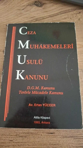 CEZA MUHAKEMELERİ USULÜ KANUNU D.G.M. KANUNU TERÖRLE MÜCADELE KANUNU (Sahafiye Kitap) ürün görseli 1