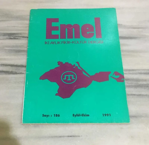 EMEL DERGİSİ Eylül Ekim 1991 Sayı 186 Reşat Ablay ile Röportaj,ERTUĞRUL KARAŞ (Sahafiye Kitap) ürün görseli 1