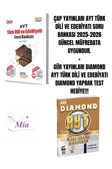 ÇAP YAYINLARI AYT EDEBİYAT SORU BANKASI HEDİYELİ ürün görseli 1