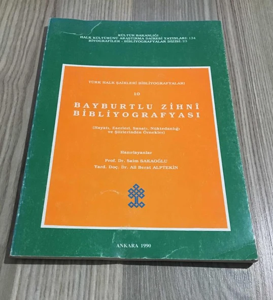 BAYBURTLU ZİHNİ BİBLİYOGRAFYASI Hayatı,Eserleri,Sanatı,Nüktedanlığı ve Şiirlerinden Örnekler (Sahafiye Kitap) ürün görseli 1