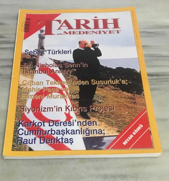 TARİH VE MEDENİYET DERGİSİ Ağustos 1997 Sayı 41 ŞEBEK TÜRKLERİ - SİYONİZMİN KIBRIS PROJESİ (Sahafiye Kitap) ürün görseli 1