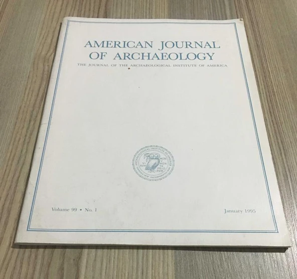 AMERICAN JOURNAL OF ACHAEOLOGY January 1995 Volume 99 No 1 (Sahafiye Kitap) ürün görseli 1