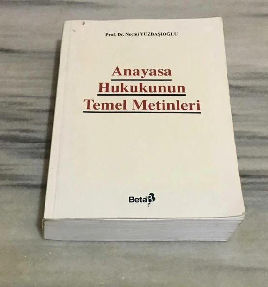 ANAYASA HUKUKUNUN TEMEL METİNLERİ 2.BASI (Sahafiye Kitap) ürün görseli 1
