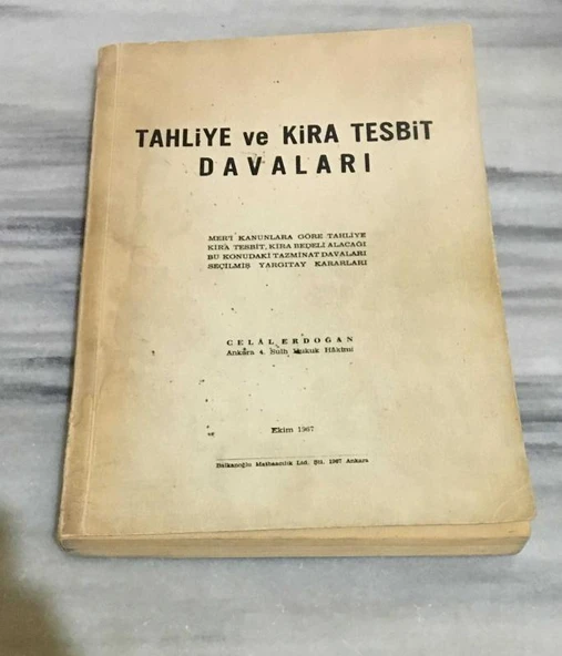 TAHLİYE VE KİRA TESBİT DAVALARI (Sahafiye Kitap) ürün görseli 1