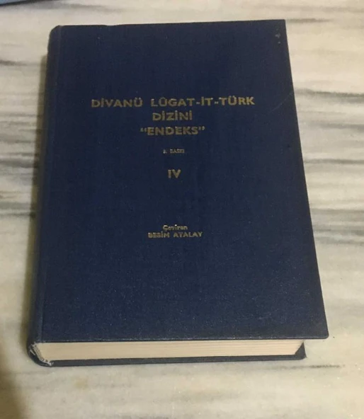 DİVANÜ LÛGAT-İT TÜRK DİZİNİ "ENDEKS"  IV ( 3 ) - CİLTLİ - Üçüncü Baskı (Sahafiye Kitap) ürün görseli 1