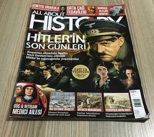 ALL ABAUT HISTORY Ocak Şubat Mart 2024 Sayı 20 HİTLER'İN SON GÜNLERİ (Sahafiye Kitap) ürün görseli 1