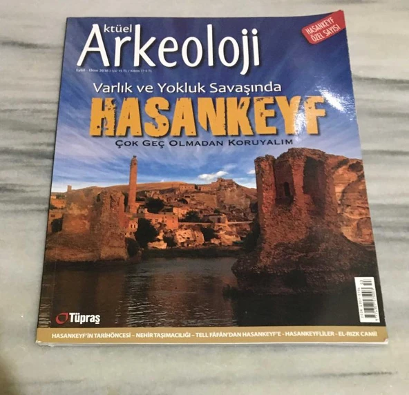 AKTÜEL ARKEOLOJİ Eylül Ekim 2016 Sayı 53 Varlık ve Yokluk Savaşında HASANKEYF (Sahafiye Kitap) ürün görseli 1