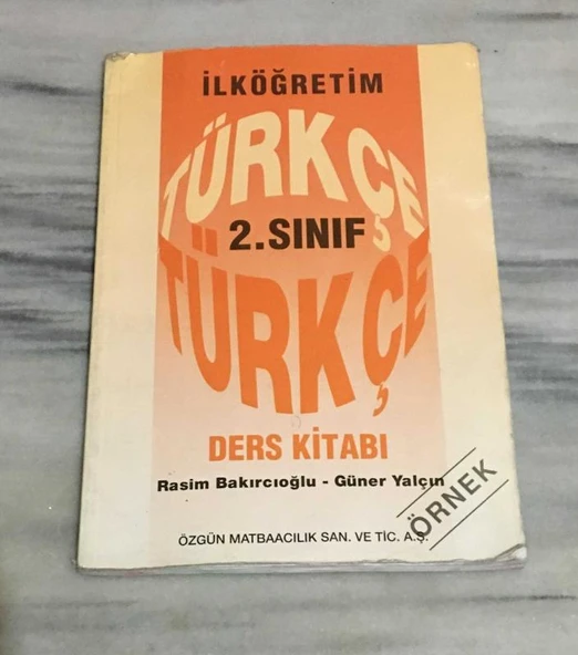 İLKÖĞRETİM TÜRKÇE 2.SINIF DERS KİTABI (Sahafiye Kitap) ürün görseli 1