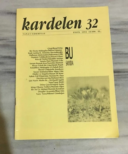 KARDELEN Eylül 1993 Sayı 32 KISIK LAMBA-A. ÖZTEMİZ HACITAHİROĞLU (Sahafiye Kitap) ürün görseli 1