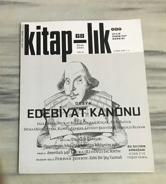KİTAP-LIK Ocak 2004 Sayı 68 Dosya EDEBİYAT KANONU (Sahafiye Kitap) ürün görseli 1