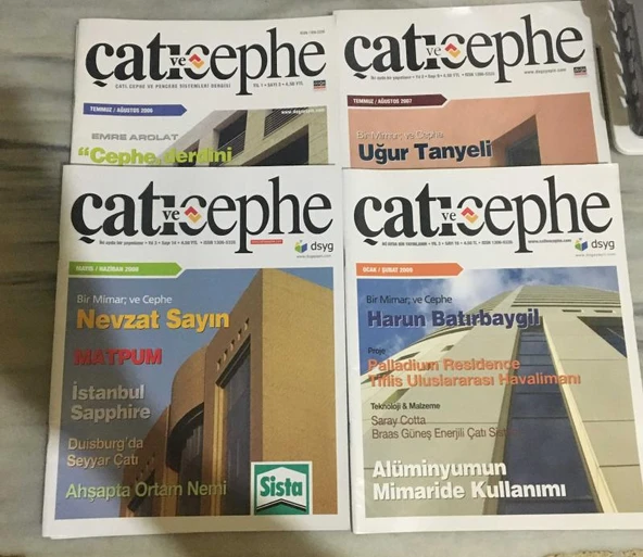 ÇATI VE CEPHE Dergisi 2006-2007-2008-2009 ( TOPLAM 11 ADET ) ( Sayılar Açıklamada ) (Sahafiye Kitap) ürün görseli 1