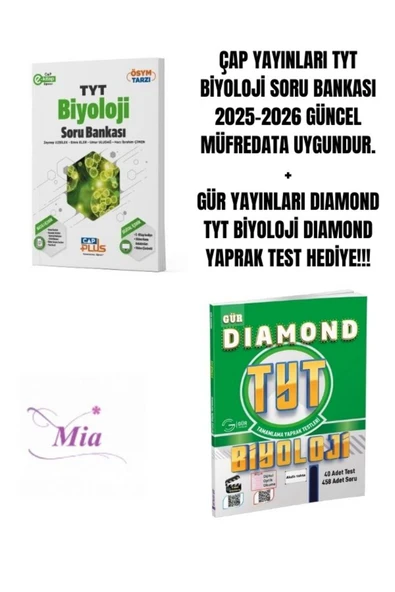 ÇAP YAYINLARI TYT BİYOLOJİ SORU BANKASI HEDİYELİ ürün görseli 1