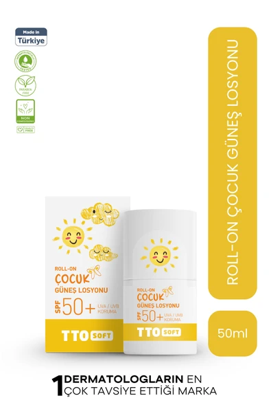 TTO Soft Roll-on Çocuk Güneş Losyonu 50+SPF ürün görseli 1