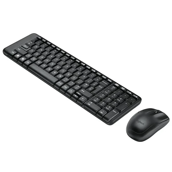 Logitech MK220 Q Tr Siyah Kablosuz Klavye Mouse Set - Resim 2