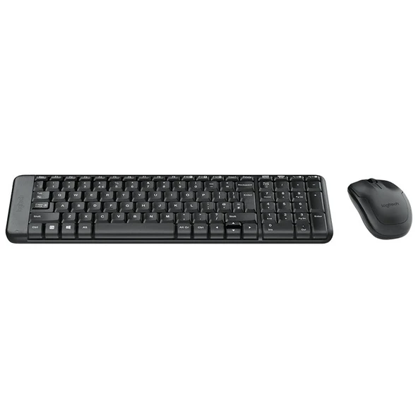 Logitech MK220 Q Tr Siyah Kablosuz Klavye Mouse Set - Resim 3
