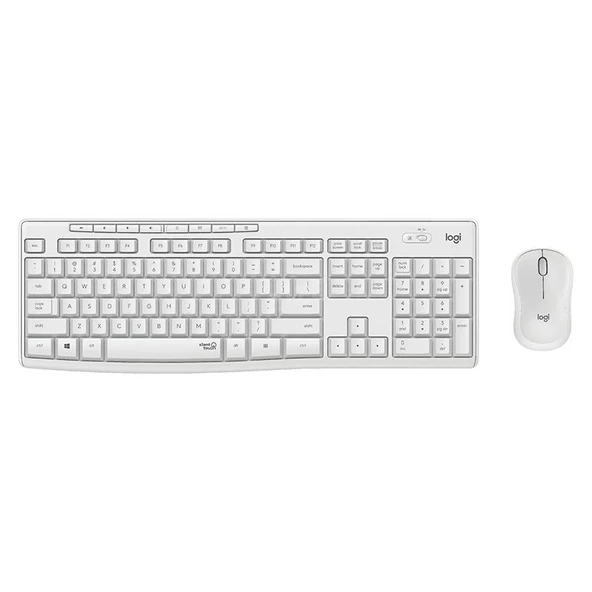Logitech MK295 Q Tr Beyaz Kablosuz Klavye Mouse Set ürün görseli 1