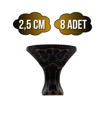Pati Metal Ayak Çeyiz ve Hediye Kutusu Mobilya Ayağı(2,5CM)(BRONZ) Bronz 2.5cm BRONZ - 8 ADET ürün görseli 1