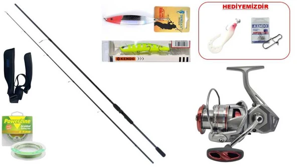 Remixon Double Black 270 cm 20–40 gr & Okuma Metolius MTL‑3000A Spin Seti ürün görseli 1