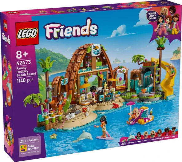 LEGO Friends 42673 Family Holiday Beach Resort ürün görseli 1