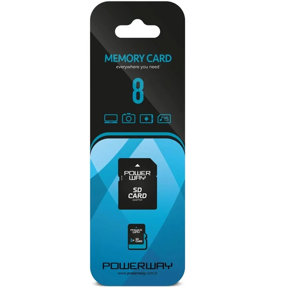 Powerway PWR-8 8 GB Micro SD Hafıza Kartı ürün görseli 1