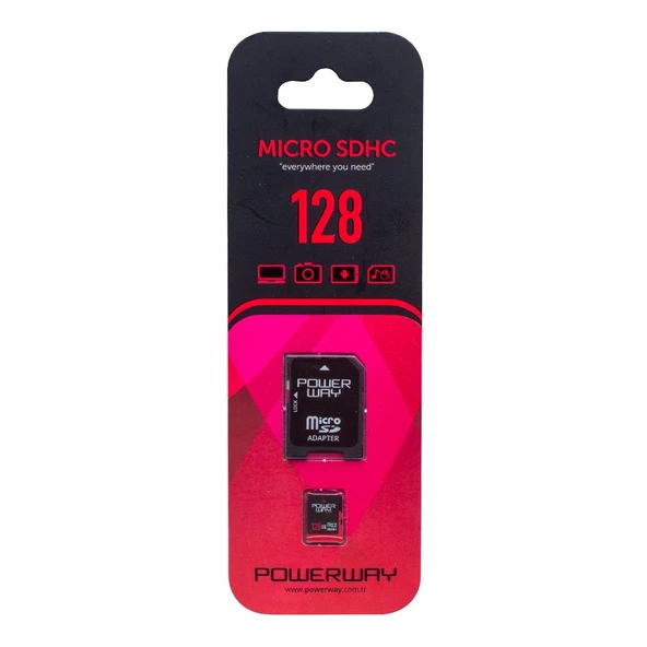 Powerway PWR-128 128 GB Micro SD (Class 10) Hafıza Kartı ürün görseli 1