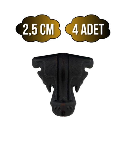Kelebek Metal Ayak Çeyiz ve Hediye Kutusu Mobilya Ayağı(2,5CM)(BRONZ) Bronz 2.5cm BRONZ - 4 ADET ürün görseli 1