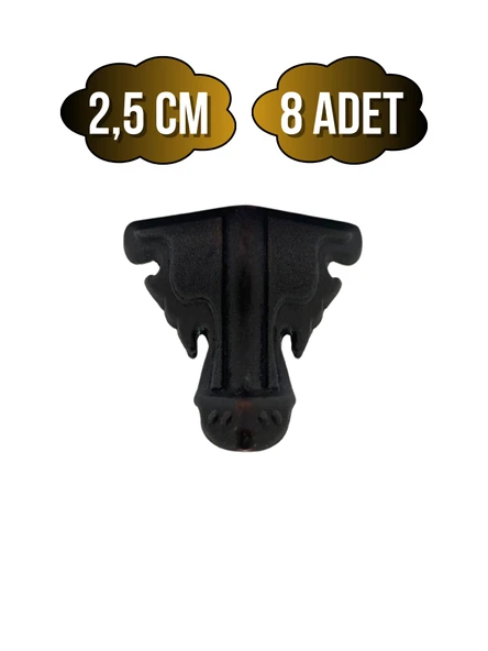 Kelebek Metal Ayak Çeyiz ve Hediye Kutusu Mobilya Ayağı(2,5CM)(BRONZ) Bronz 2.5cm BRONZ - 8 ADET ürün görseli 1