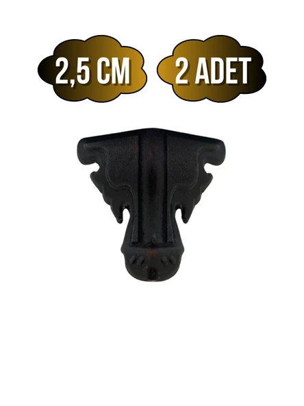 Kelebek Metal Ayak Çeyiz ve Hediye Kutusu Mobilya Ayağı(2,5CM)(BRONZ) Bronz 2.5cm BRONZ - 2 ADET ürün görseli 1