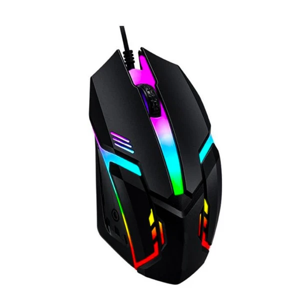 Bajeal Gaming Mouse  RGB LED Işıklı 2400dpi 10M Clicks Wired Gaming Mouse ürün görseli 1