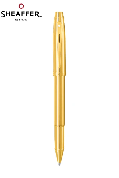 Sheaffer 9372-1 100 Serisi Roller Altın Parlak Lake Altın Altın Kaplama Roller Kalem Özel Hediyelik Kutulu ürün görseli 1