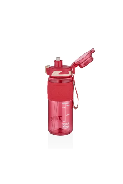 Vagonlife TKK 600ml Pipetli/Pipetsiz Kullanıma Uygun Ölçü Skalalı Tritan Spor Matara ürün görseli 1