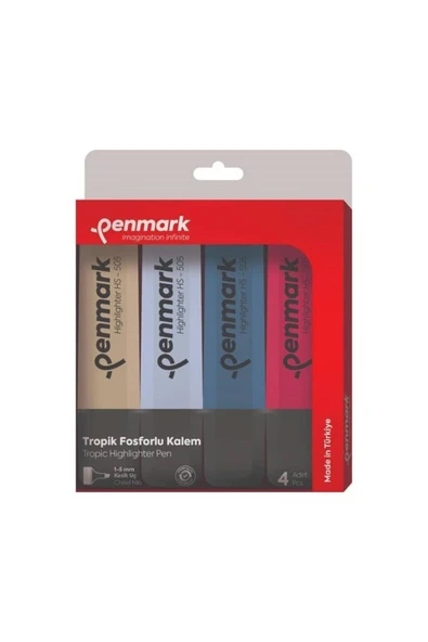penmark Fos.kalem Karışık Renk Hs-505-4t 4 Lü ürün görseli 1